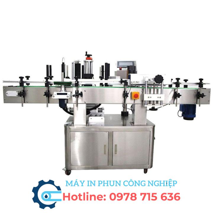 may-dan-nhan-chai Máy dán nhãn chai tự động