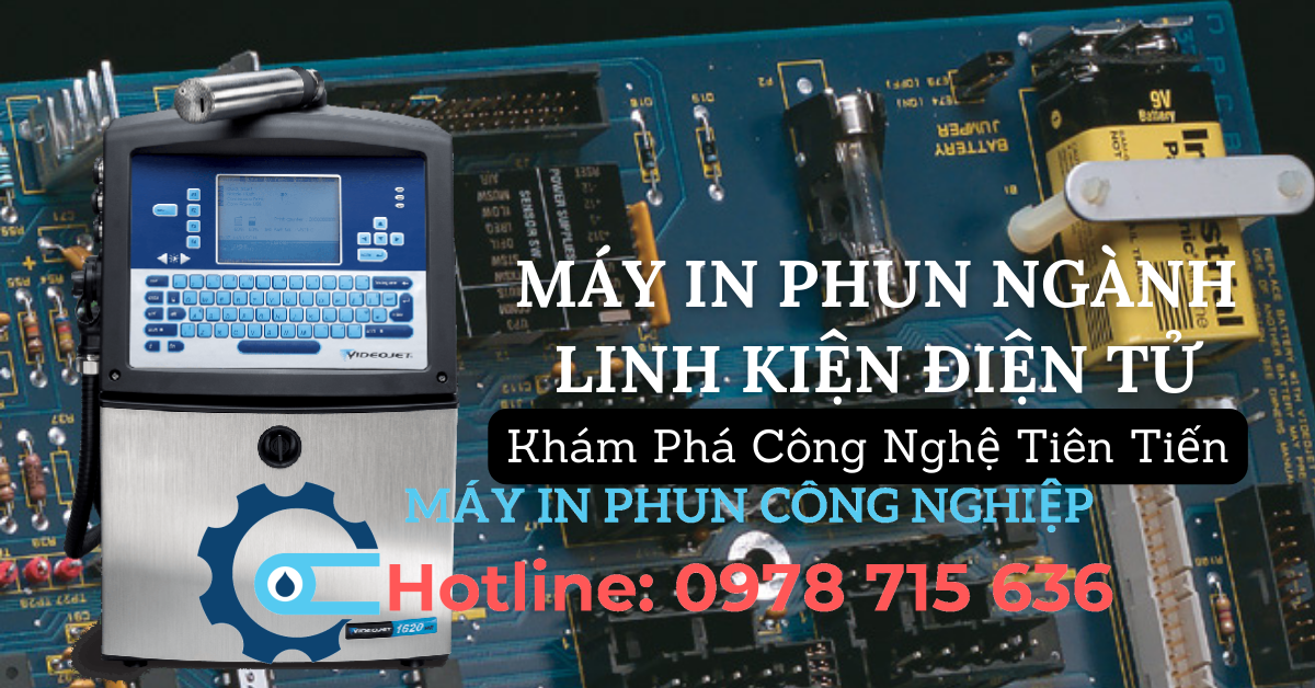 Máy in phun ngành linh kiện điện tử